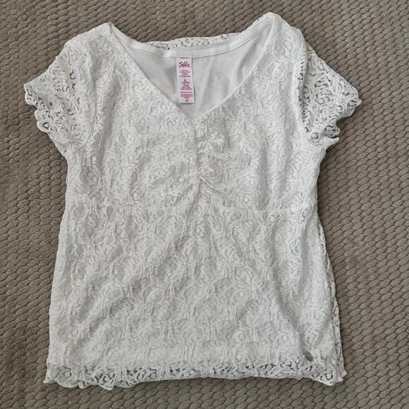 Short Sleeve and Long Sleeve Girls Shirt Set Of 5 Size 14 - Picture 2 of 6